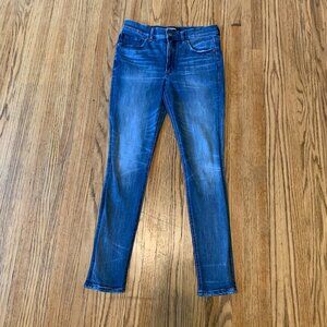 Express Med Wash Legging High Rise Stretch Plus Blue Denim Perfect 6P Short Pet